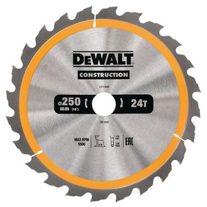 DeWalt Accessoires Cirkelzaagblad 250x30x24t, positief 10°, kerf 3mm - DT1956-QZ