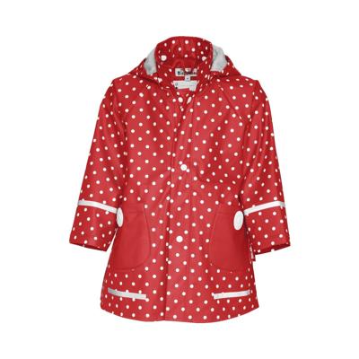 Playshoes regenjas met stippen rood junior maat 128