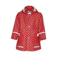 Playshoes regenjas met stippen rood junior maat 128