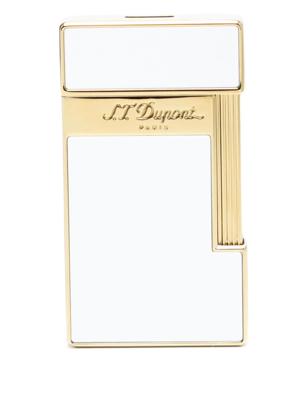 S.T. Dupont briquet Slimmy à logo gravé (6,5 cm x 3,5 cm) - Blanc