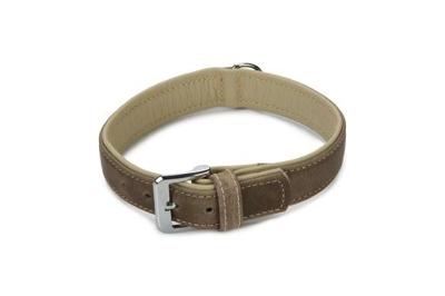 Beeztees comfort - halsband hond - leer - grijs - 50 cm x 30 mm Beeztees comfort - halsband hond - leer - grijs - 50 cm x 30 mm