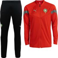 PUMA Marokko Full-Zip Trainingspak 2022-2024 Rood Zwart