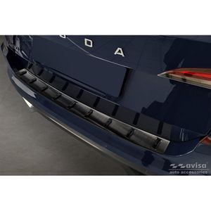 Zwart RVS Bumper beschermer passend voor Skoda Kamiq 2019- 'STRONG EDITION' AV254027