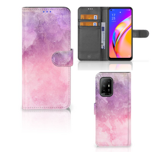 Hoesje OPPO Reno5 Z | A94 5G Pink Purple Paint