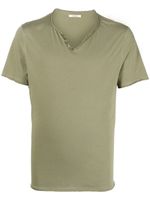 Zadig&Voltaire t-shirt en coton à boutons décoratifs - Vert