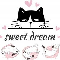 Muursticker - Sweet Dream / Cats - thumbnail