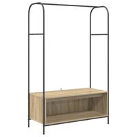 vidaXL Kledingrek met planken Sonoma eik 100x44x160 cm