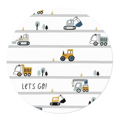 Muurcirkel Graafmachines en Kiepauto's 20 Geen