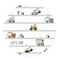 Muurcirkel Graafmachines en Kiepauto's 20 Geen