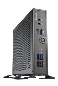 Shuttle XPC slim Barebone DS50U, Intel Celeron 7305, 2x LAN (1x 2.5Gbit ,1x 1Gbit), 1xCOM,1xHDMI,1xDP, 1x VGA, ventilatorloos , 24/7 permanent gebruik