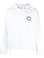 Moschino logo-appliqué organic cotton sweatshirt - Blanc