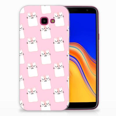 Samsung Galaxy J4 Plus (2018) TPU Hoesje Sleeping Cats Samsung Galaxy J4 Plus (2018) TPU Hoesje Sleeping Cats