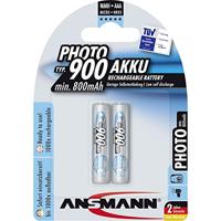 ANSMANN MaxE Micro AAA Tipo 900mAh Photo Batteria Ricaricabile ad Alta Capacità 2x Micro AAA HR03