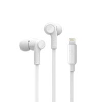 Belkin SoundForm iPhone Kopfhörer mit Lightning Connector (Lightning-Ohrhörer für iPhone 12, 12 Pro, 12 Pro Max, 12 mini, 11, 11 Pro, 11 Pro Max, XS Max, XS, X, SE, 8 Plus, 8, 7 Plus, 7), Weiß