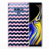 Samsung Galaxy Note 9 TPU bumper Waves Roze