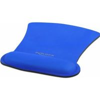 Delock 12699 Ergonomische muismat met polssteun blauw 255 x 207 mm - thumbnail