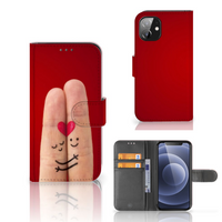 Apple iPhone 12 Mini Wallet Case met Pasjes Liefde - Origineel Romantisch Cadeau - thumbnail