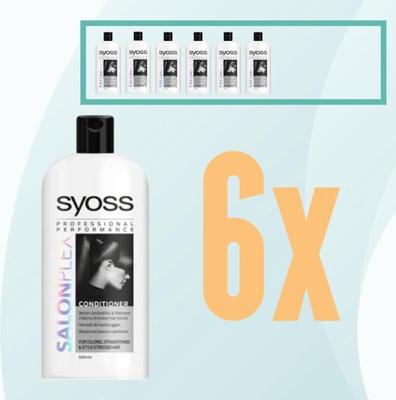 Syoss - Salon Plex - Conditioner - Crémespoeling - 6x 500ml - Voordeelverpakking Syoss - Salon Plex - Conditioner - Crémespoeling - 6x 500ml - Voordeelverpakking