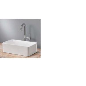 Royal plaza Legato waskom 38x24x12cm rechthoek keramiek zonder overloop wit