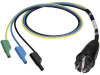 Benning 044142 Meetadapter Randaarde stekker - Banaanstekker 4 mm Zwart, Blauw, Groen, Geel