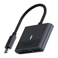 Rapoo UCR-3001 lecteur de carte mémoire USB 3.2 Gen 1 (3.1 Gen 1) Type-C Noir