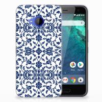 HTC U11 Life TPU Case Flower Blue