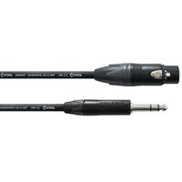 Cordial CPM 5 FV Neutrik verloopkabel 1x XLR female naar 1x jack stereo 5m