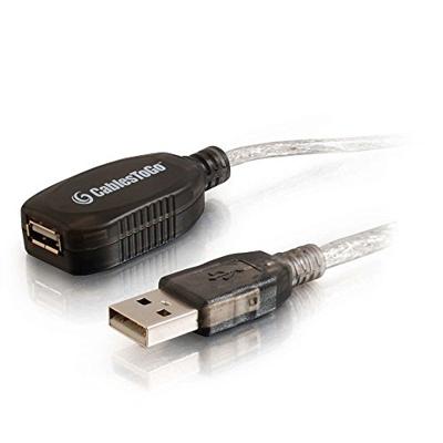 C2G 5m Active-USB 2.0 A manspersoon To USB 2.0 A vrouwtje zwart Active USB Extension kabel, Long Distance USB Extension Lead