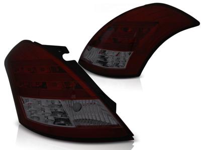 Tuning-Tec Achterlichten SUZUKI SWIFT V 10- ROOD SMOKE LED STRIP