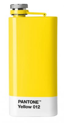 Pantone heupfles 150 ml RVS geel