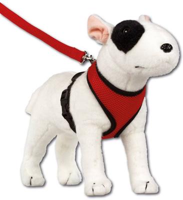 Hondentuig Round Loop Harnass Mesh Red