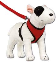 Hondentuig Round Loop Harnass Mesh Red