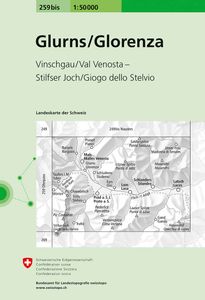 Wandelkaart - Topografische kaart 259bis Glorenza/Glurns | Swisstopo