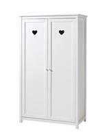 Vipack Wardrobe, Combi_Solid_Pine_MDF, wit, 110 x 190,5 cm