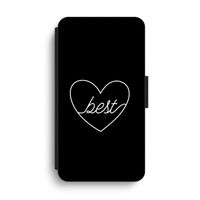 Best heart black: iPhone XS Max Flip Hoesje - thumbnail