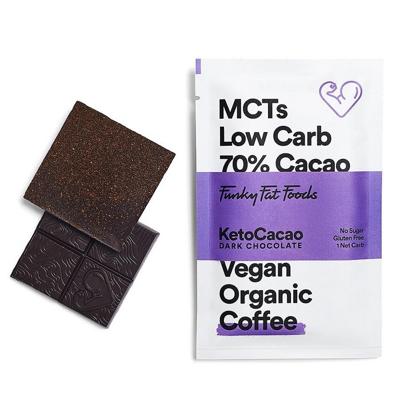 Funky Fat Choc Biologische Dark Chocolate + MCT And Coffee 50 Gram