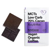 Funky Fat Choc Biologische Dark Chocolate + MCT And Coffee 50 Gram