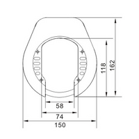 Lynx Lazo model block xxl ringslot art-2 plug-in voor ketting - thumbnail