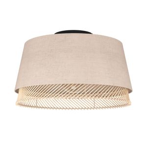 Eglo Plafondlamp Tabley Ø 38cm - linnen met rotan 43974