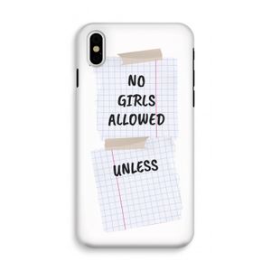 No Girls Allowed Unless: iPhone XS Tough Case