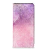 Bookcase Motorola Moto G34 Pink Purple Paint