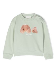 Palm Angels Kids t-shirt en coton biologique à imprimé - Vert