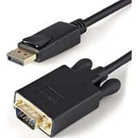 StarTech.com 91 cm DisplayPort naar VGA-kabel - DisplayPort VGA-kabel - DisplayPort VGA-converter - DisplayPort naar monitorkabel - DisplayPort 1.2-kabel - 1920 x 1200 - Zwart - (DP2VGAMM3B)