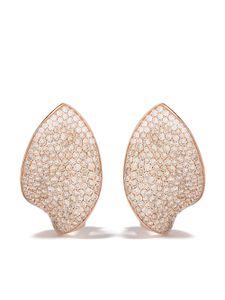 Pasquale Bruni puces d'oreilles Giardini Segreti en or rose 18ct et diamants