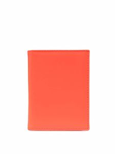 Comme Des Garçons Wallet mini portefeuille Super Fluorescent pliant en cuir - Orange