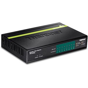 Trendnet TPE-TG82G netwerk-switch Unmanaged Gigabit Ethernet (10/100/1000) Power over Ethernet (PoE) Zwart