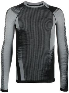 Y-3 t-shirt rayé à manches longues - Gris