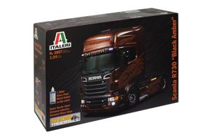 Italeri 3897 Scania R730 V8 Black Amber Vrachtwagen (bouwpakket) 1:24