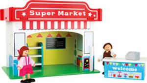 Speelhuis supermarkt met accessoires