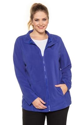 Ulla Popken Fleecejack, inritsbaar, ritssluiting, 2 zakken - Grote Maten